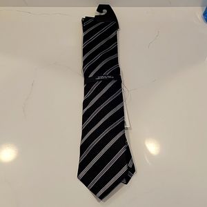 Saks Fifth Avenue Black Mens Tie